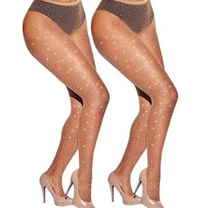 Fairydreamy Sexy Crystal Rhinestone Fishnet Tights (2 Pairs)