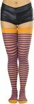 ToBeInStyle Women's Striped Thigh High Stockings