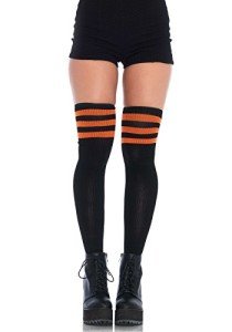 Leg Avenue Women's Black and Orange Hosiery