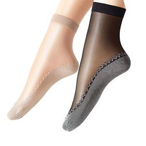 Silky Anti-Slip Cotton Sole Tights for Women