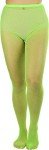 Glittery Neon Green Fishnet Pantyhose - One Size