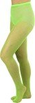 Glittery Neon Green Fishnet Pantyhose - One Size