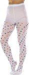 Queen of Hearts Opaque Tights for Women