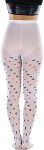 Queen of Hearts Opaque Tights for Women