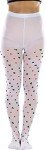 Queen of Hearts Opaque Tights for Women