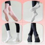 Non-Slip Grip Socks for Women (4 Pairs)