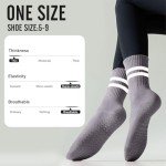 Anti-Slip Yoga Socks for Women – 3 Pairs
