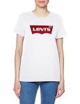 Levi's Women's Perfect Tee-Shirt, Core Housemark White, Medium