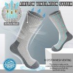 Cozy Merino Wool Hiking Socks - 4 Pairs