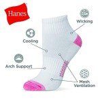 Hanes Women's Breathable Ankle Socks 6-Pack