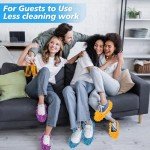 5 Pairs of Women’s Washable Mop Slippers