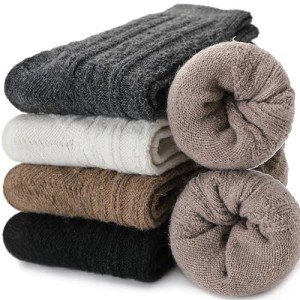 Cozy Merino Wool Socks for Women - 5 Pairs