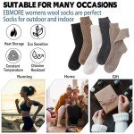 Cozy Merino Wool Socks for Women - 5 Pairs