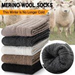 Cozy Merino Wool Socks for Women - 5 Pairs