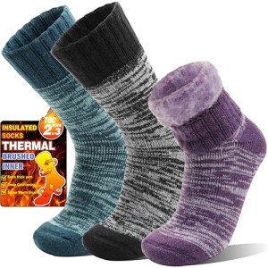 Cozy Heated Thermal Socks for Women – 3 Pairs