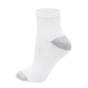 Hanes Women's White Quarter Ankle Socks, 10-Pack