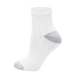 Hanes Women's White Quarter Ankle Socks, 10-Pack