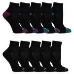 Fruit of the Loom Women's Cushioned Ankle Socks - 10 Pack