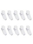 Hanes Women's White Quarter Ankle Socks, 10-Pack