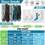Cozy Merino Wool Hiking Socks - 5 Pairs