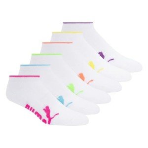PUMA Women's 6-Pack Running Socks - White
