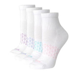 Hanes Women's Cushioned Active Ankle Socks - 4 Pack