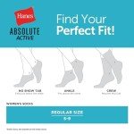 Hanes Women's Cushioned Active Ankle Socks - 4 Pack