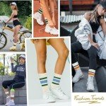 American Trends Women's Retro Striped Crew Socks 5-Pack