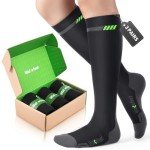 3 Pairs of 20-30mmHg Compression Socks for Relief