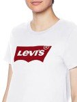 Levi's Women's Perfect Tee-Shirt, Core Housemark White, Medium