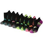 Saucony Women's Athletic Socks - 8 Pairs Black