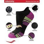 Saucony Women's Athletic Socks - 8 Pairs Black