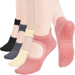 Women’s Non-Slip Yoga and Pilates Grip Socks