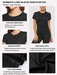 Boyzn 3 Pack Workout Shirts for Women, UPF 50+ Sun Protection Short Sleeve Running T-Shirts, Moisture Wicking Athletic Gym Yoga Shirts Tops Black/White/Grey-3P11-S