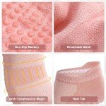 4 Pairs Women's Non-Slip Pilates Grip Socks
