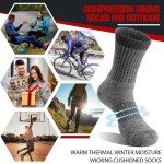 Cozy Merino Wool Hiking Socks for Women (5 Pairs)