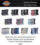 Dickies Women's Moisture Control Crew Socks - 12 Pairs