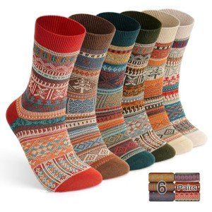 Cozy Wool Cotton Winter Cabin Socks for Everyone