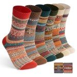 Cozy Wool Cotton Winter Cabin Socks for Everyone