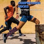 6 Pairs of Women's 15-20 mmHg Compression Socks