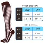 6 Pairs of Women's 15-20 mmHg Compression Socks