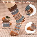 Cozy Wool Cotton Winter Cabin Socks for Everyone
