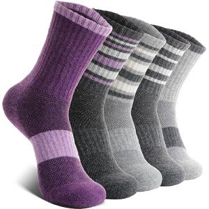 Merino Wool Compression Hiking Socks for Women