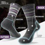 Merino Wool Compression Hiking Socks for Women
