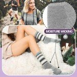 Merino Wool Compression Hiking Socks for Women