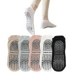 Women's Non-Slip Grip Socks for Yoga & Barre