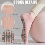 Women's Non-Slip Grip Socks for Yoga & Barre