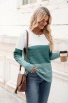 Zeagoo Women's Fall Long Sleeve Ribbed Sweater
