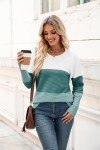 Zeagoo Women's Fall Long Sleeve Ribbed Sweater