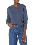 Women's French Terry Fleece Crewneck Sweatshirt - Navy